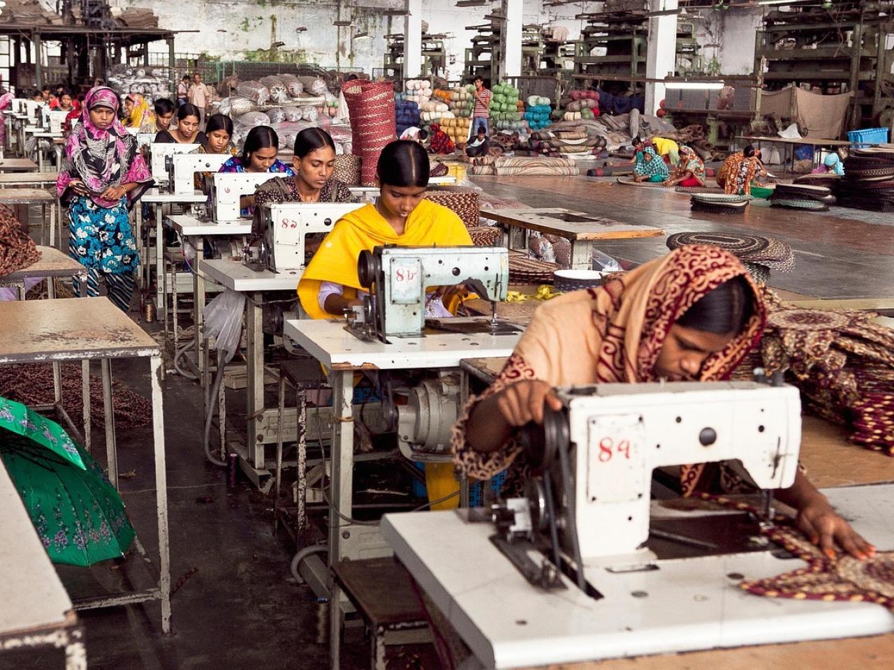 Apparel factory workers