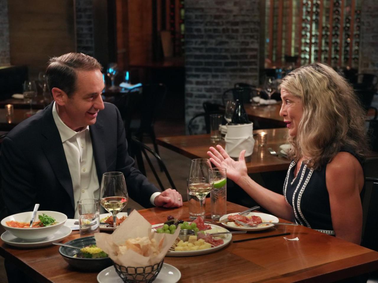 people eating a meal together