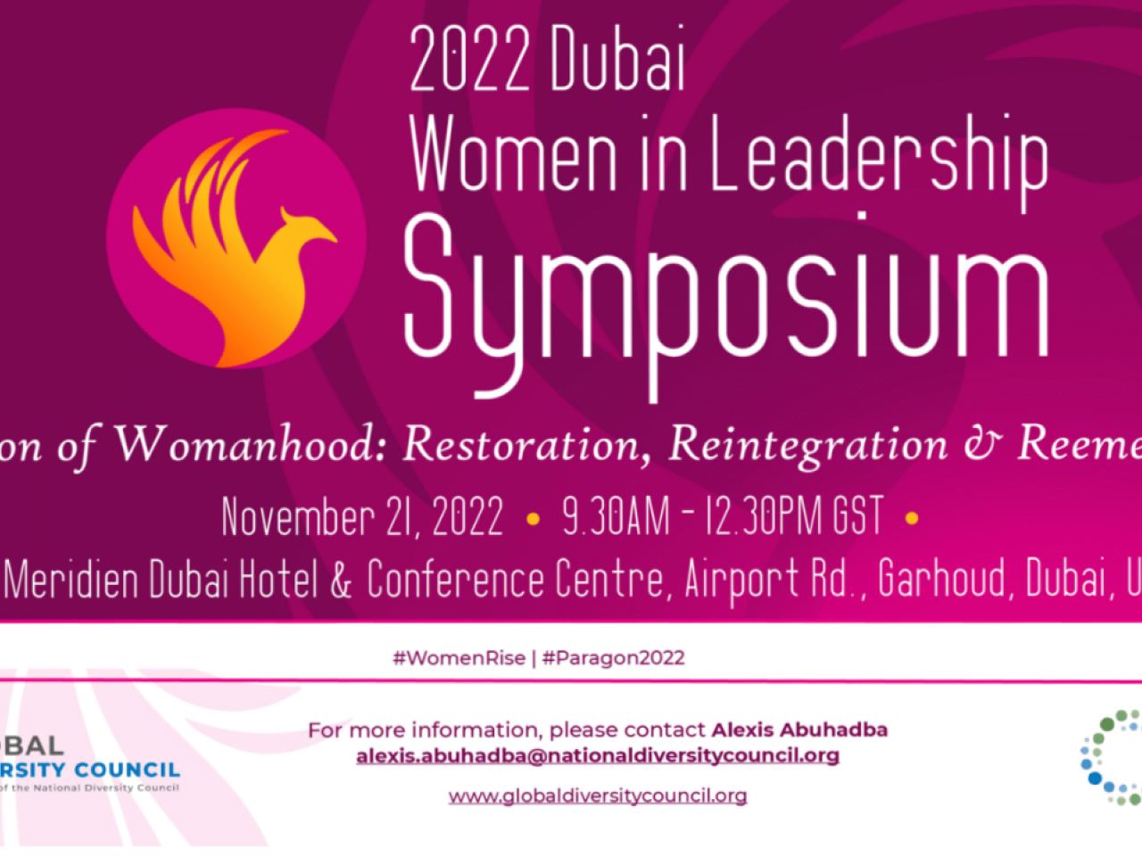 Women in Leadership Symposium flyer