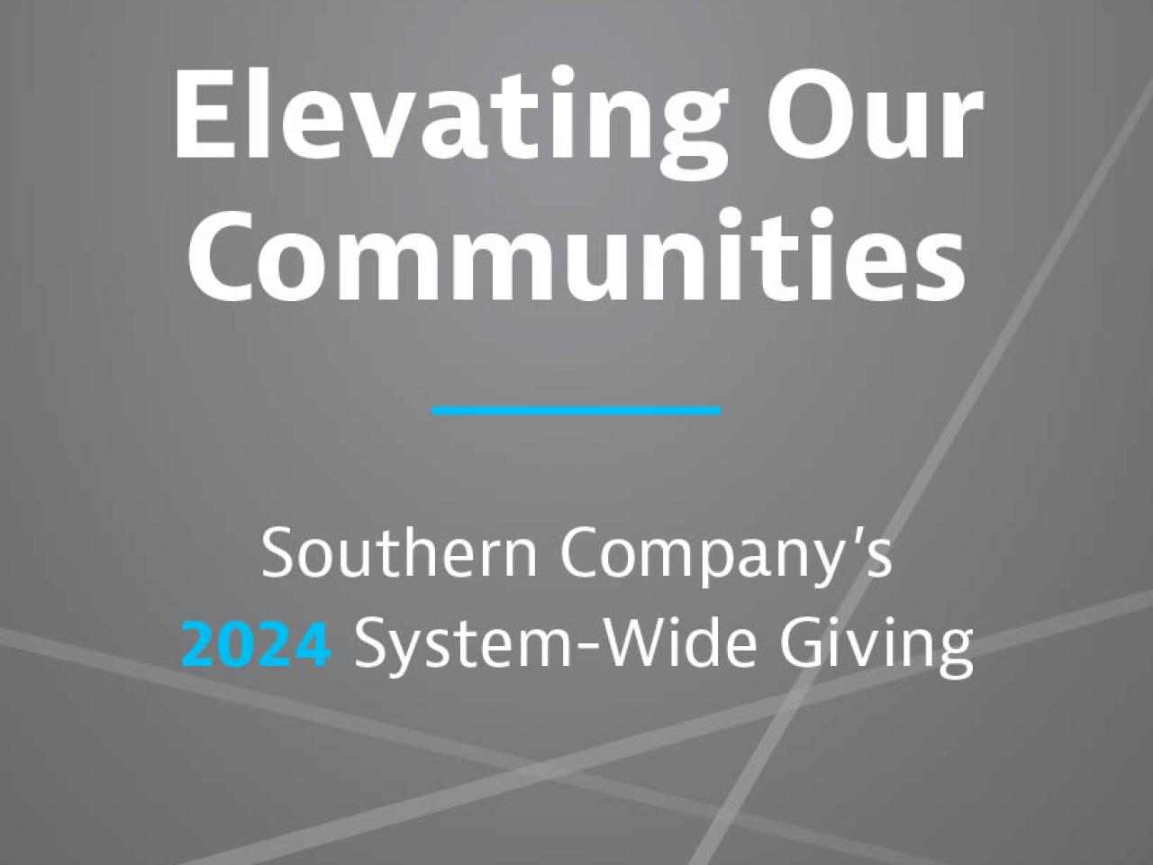 "elevating our communities"