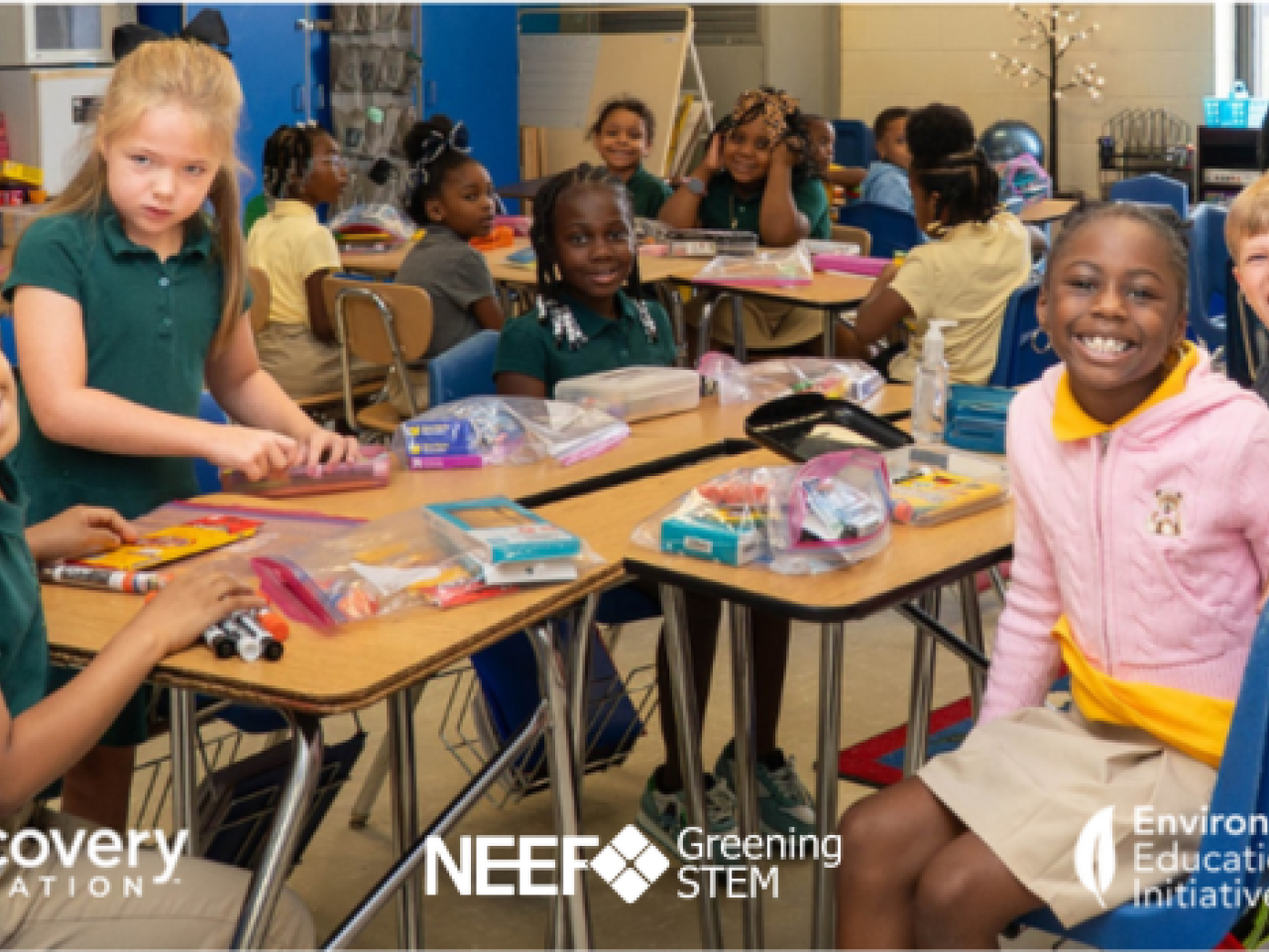 Children sitting at a table together