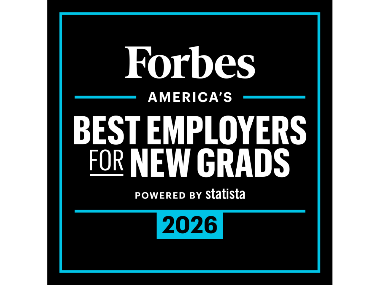 "Forbes America's Best Employers for New Grads"