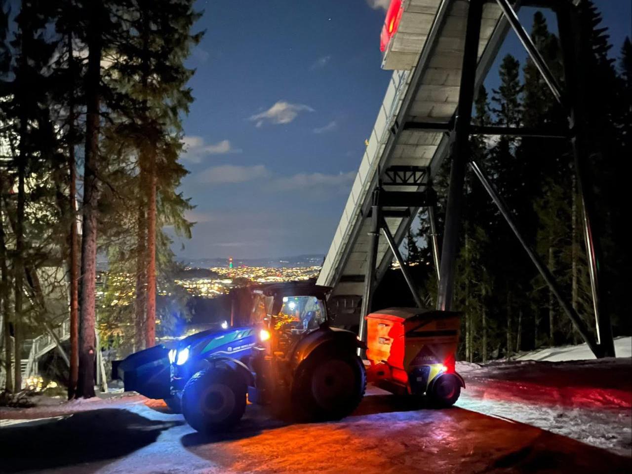 Machinery at night
