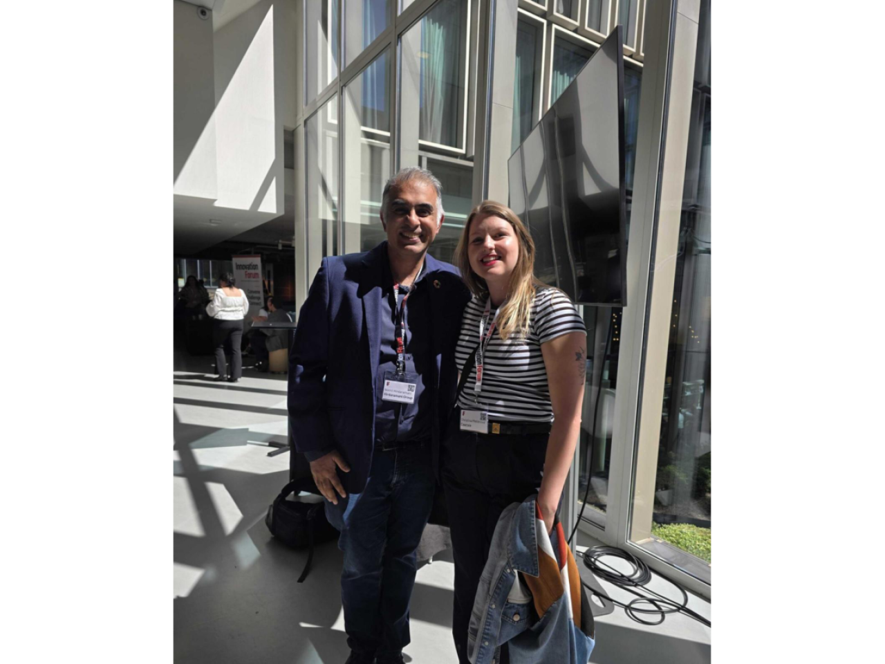 Christina Mašánová and guest at Innovation Forum