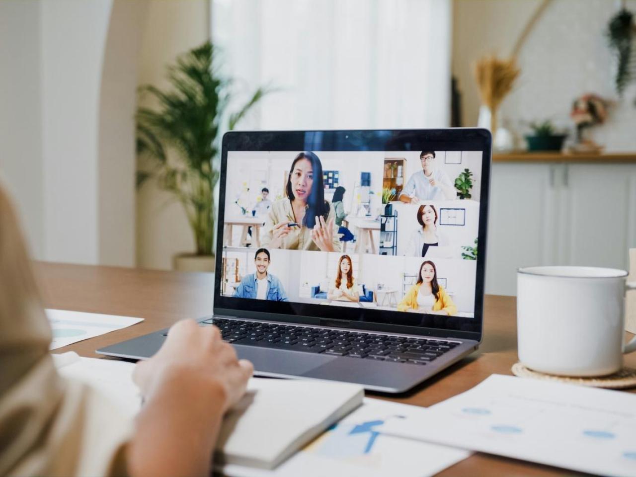 person looking at a computer screen