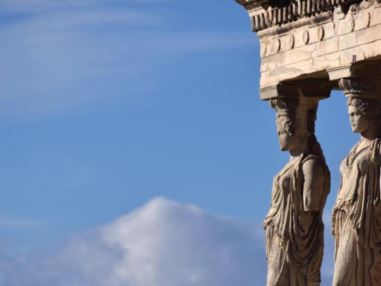 statues on a building