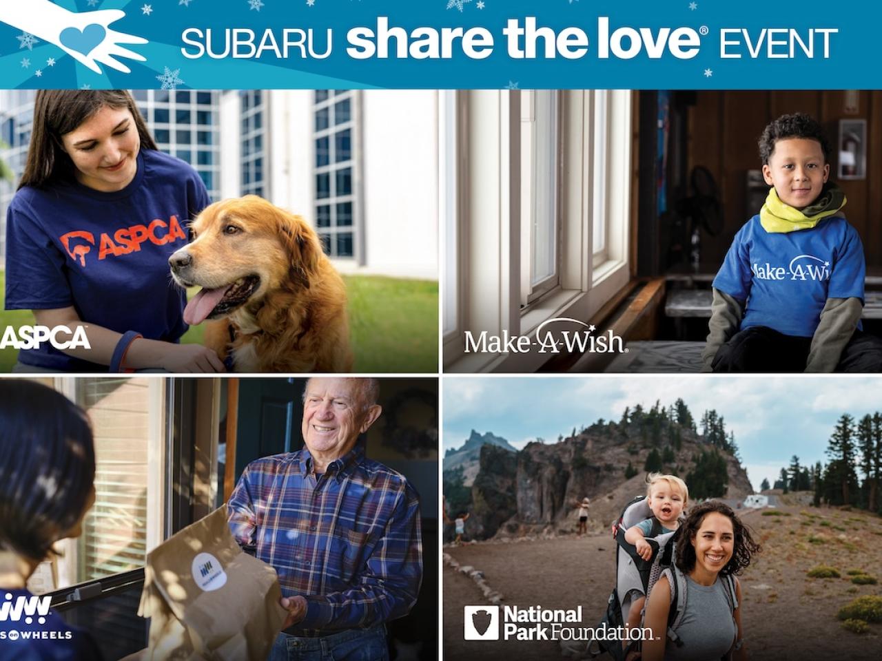 collage of different people from Subaru Share the Love®