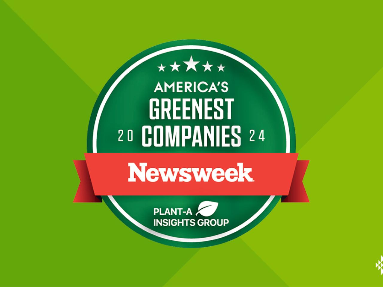 Newsweek America's Greenest Companies logo