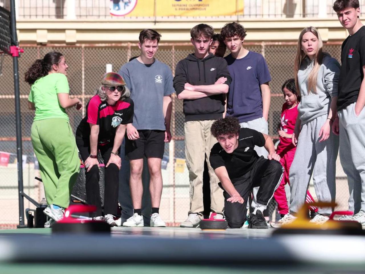 people playing a game