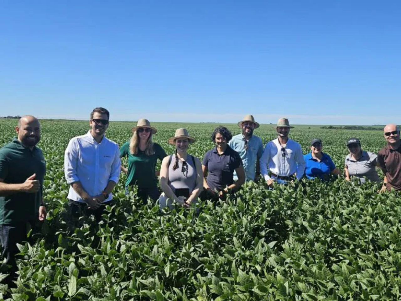 A group of people in a field