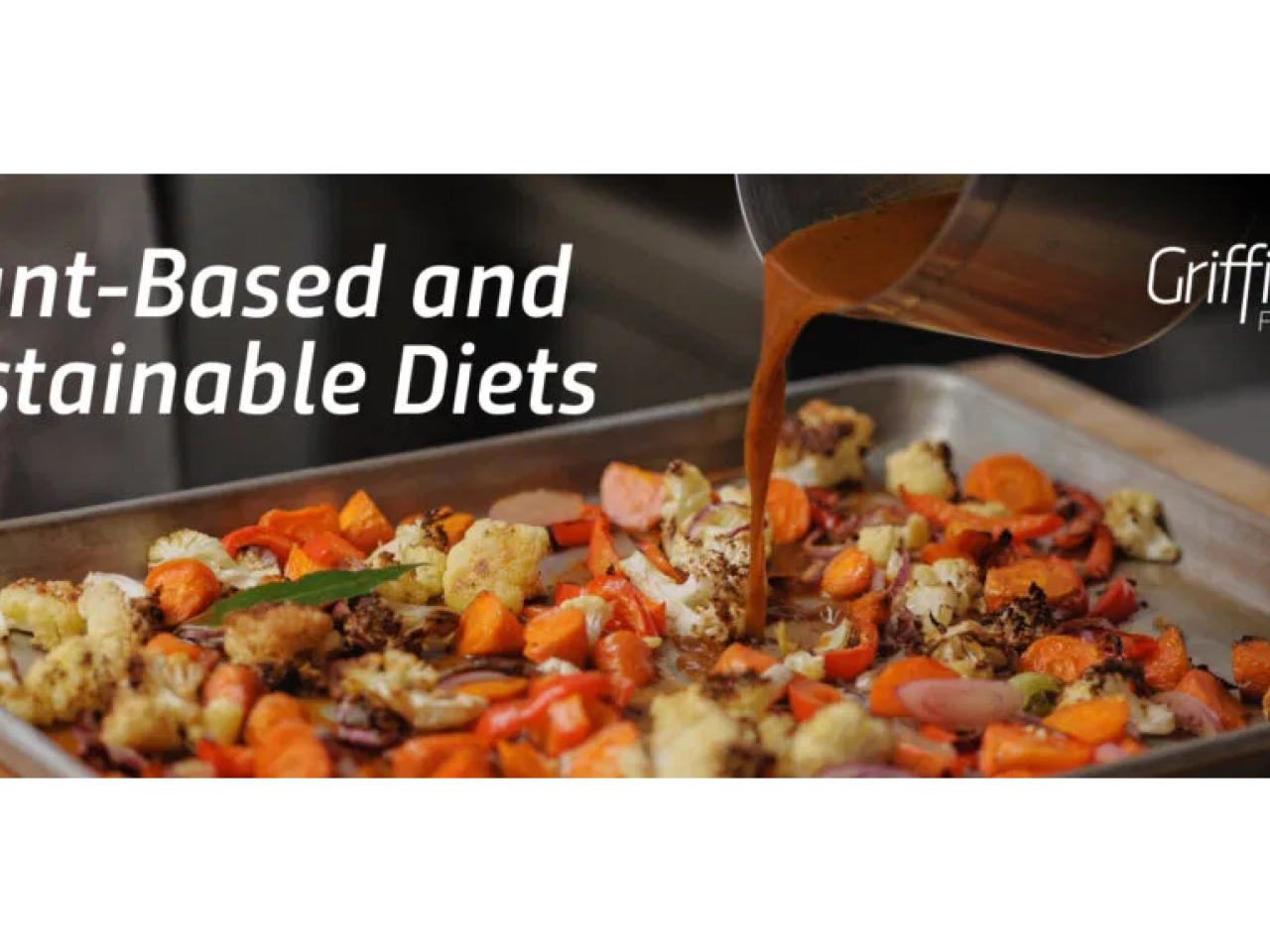 Vegetables in roasting pan