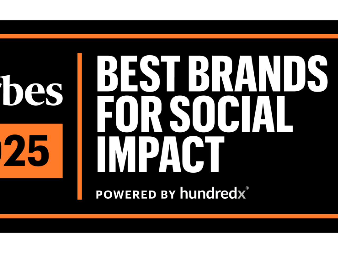 Forbes 2025 Best Brands for Social Impact logo