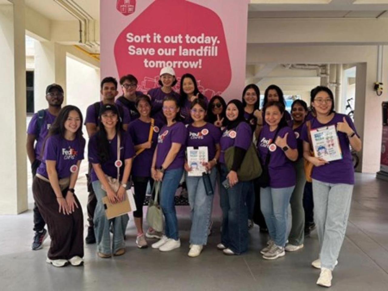 group photo of people working on the campaign