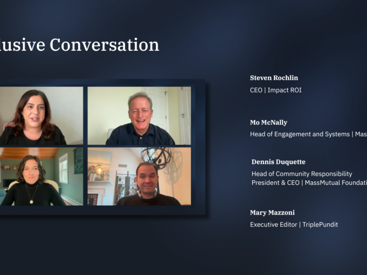 "Exclusive Conversation" poster