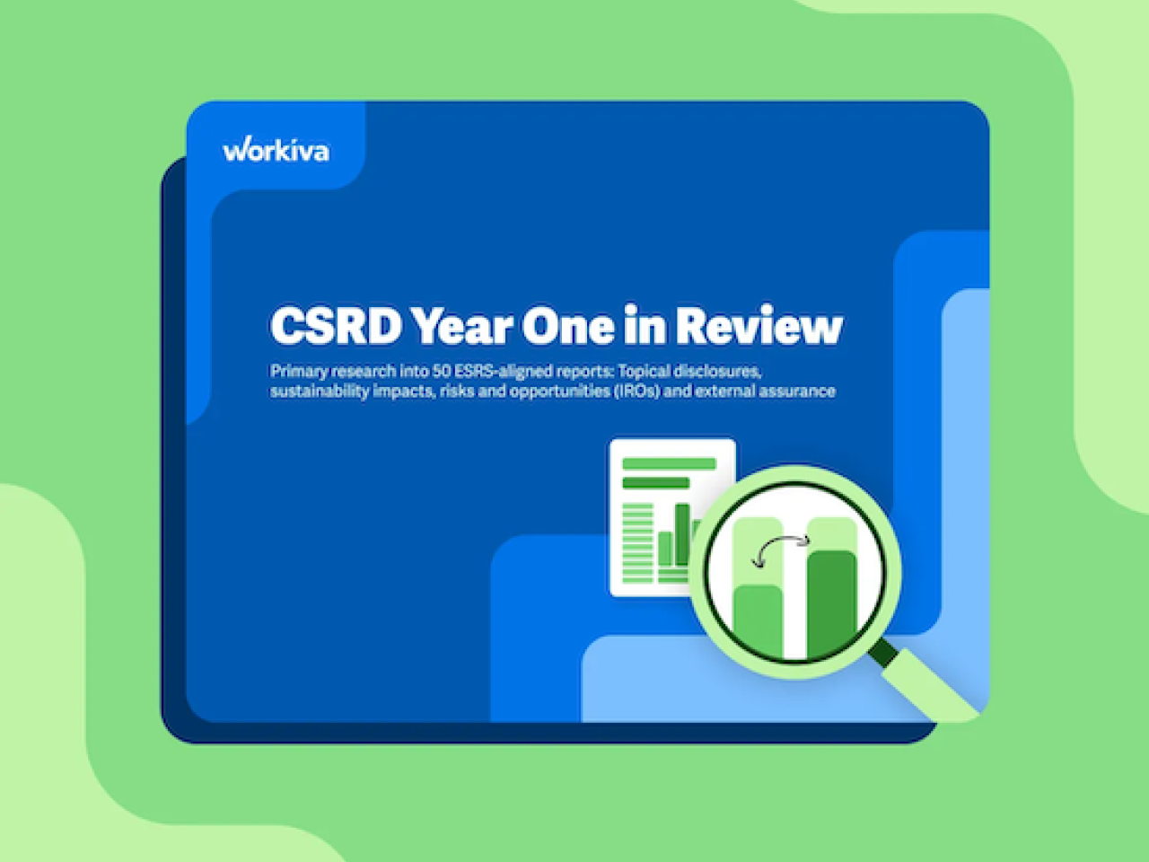 Workiva CSRD Omnibus Report logo.