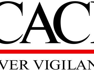 CACI logo "Ever Vigilant"