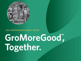 CR Report Cover, "GroMoreGood, Together"