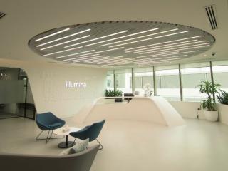 Interior of the Illumina Dubai center.
