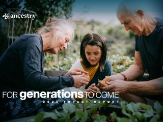 "For Generations to Come" with family in a garden