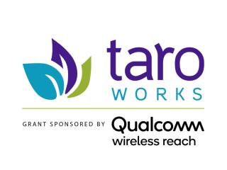 TaroWorks and Qualcomm logos