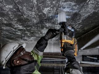 Man using DeWalt tool