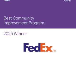 Best Community Improvement Program 2025 Winner: FedEx