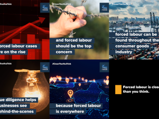 infographic about forced labour