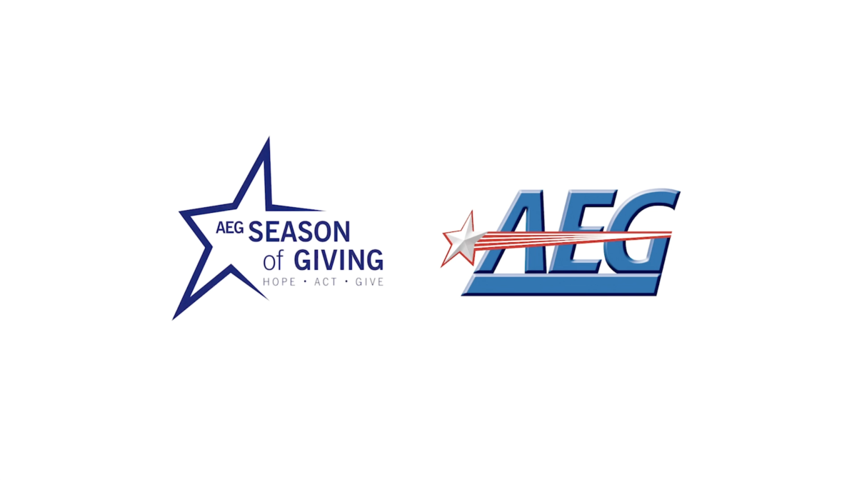 AEG Season of Giving and AEG logo