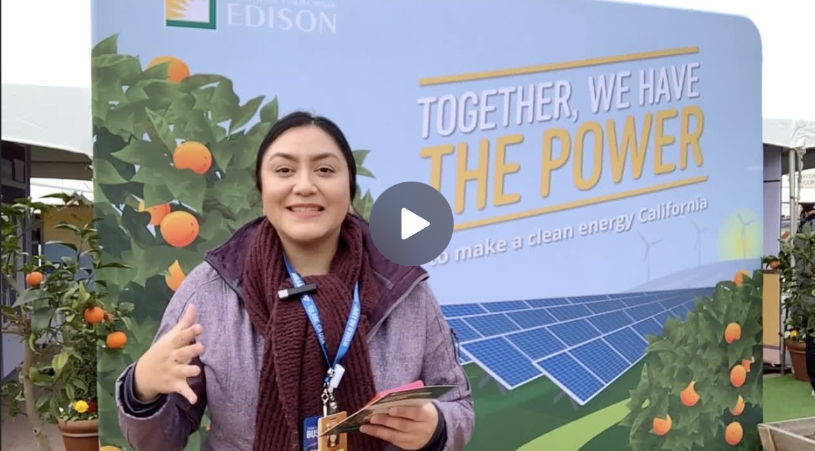 VIDEO: SCE's Gabriela Ornelas previews the company's clean energy displays at the 2023 World Ag Expo.