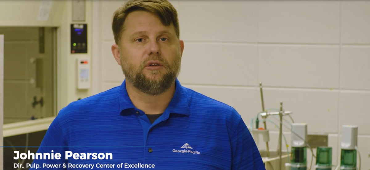 Johnnie Pearson in a lab setting.