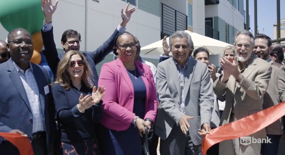 Ribbon cutting at LightTree development.