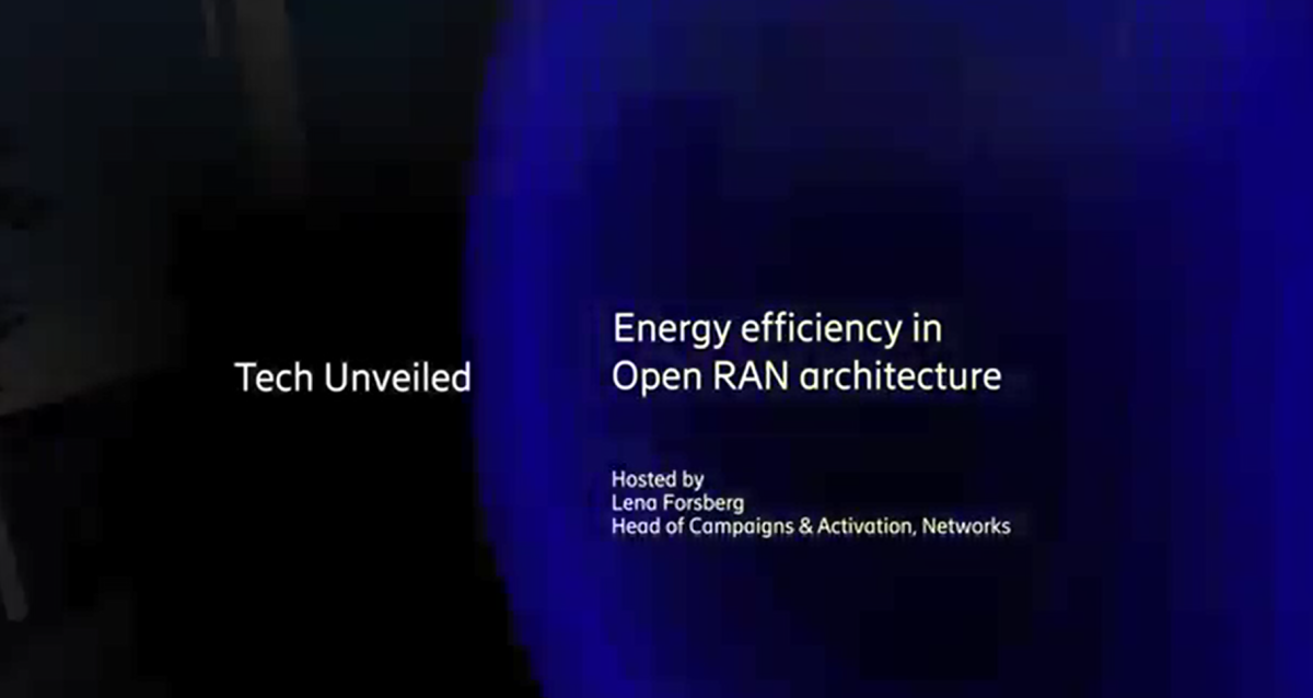 Tech Unveiled Energy Efficiency in open RAN architecture.