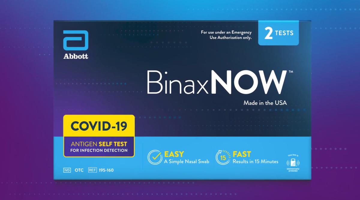 BinaxNow test kit