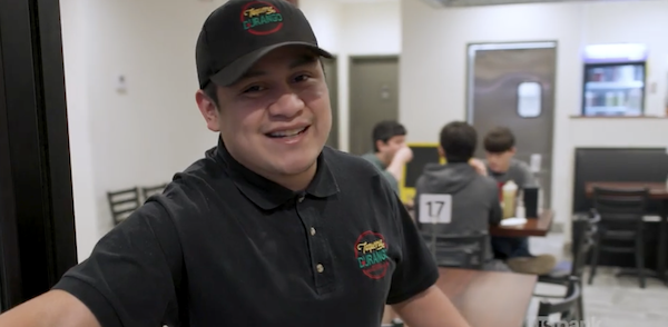 Welcoming guests at the Taqueria Durango.