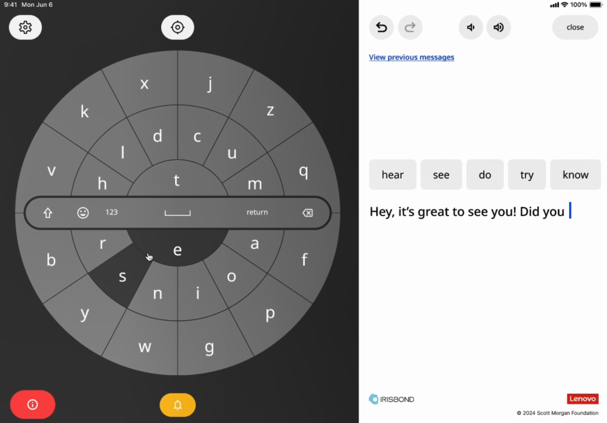 Circular keyboard