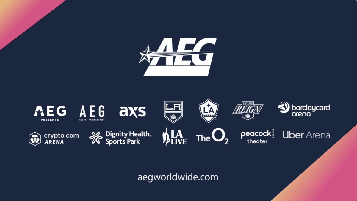 AEG and division logos
