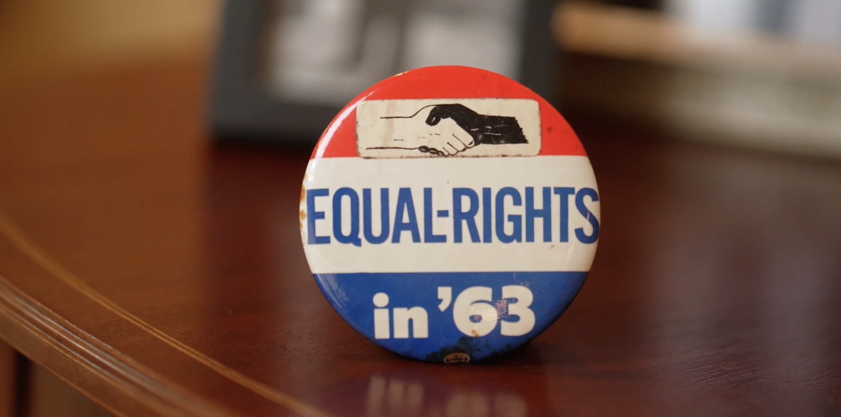 Equal Rights in '63 pin