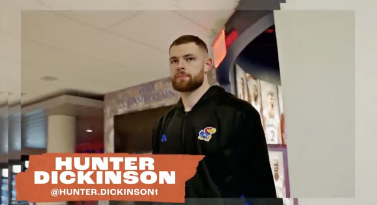 Hunter Dickinson, Men’s Basketball, University of Kansas.