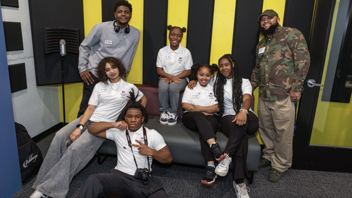 Group of students at the Best Buy Teen Tech Center