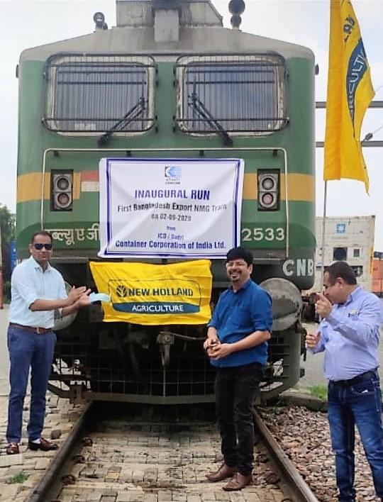 CNH Industrial is the first company in India to deliver 100 tractors to Bangladesh’s farmers using rail freight.
