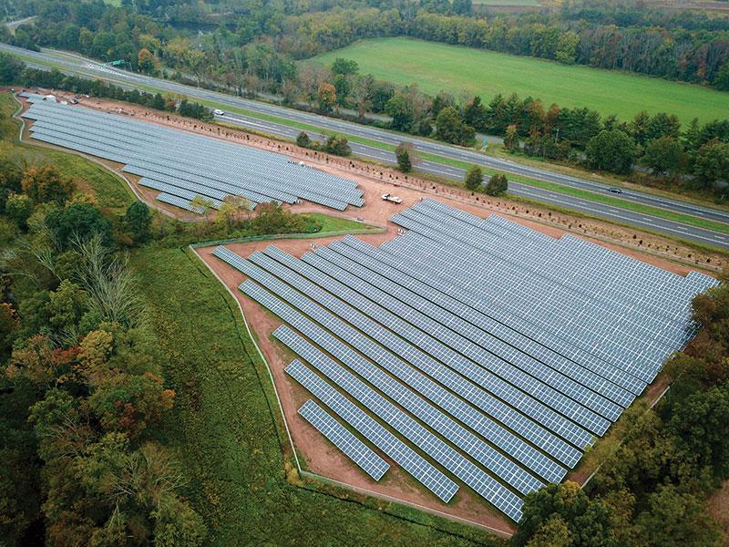 Enbridge’s Lambertville Solar Project entered service in October in New Jersey. (Photo: Enbridge)