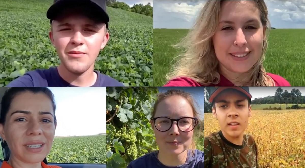 Faces of the ‘Agro, who knows, admires’ campaign run by New Holland South America to raise the positive profile of Brazil’s farmers