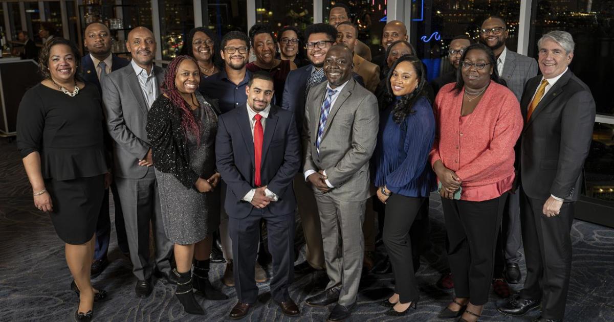 CACI’s 2024 Black Engineer of the Year Awards (BEYA) honorees pictured with CACI President and Chief Executive Officer John Mengucci at the 38th annual Global Competitiveness Conference. CACI’s 2024 Black Engineer of the Year Awards (BEYA) honorees pictured with CACI President and Chief Executive Officer John Mengucci at the 38th annual Global Competitiveness Conference.