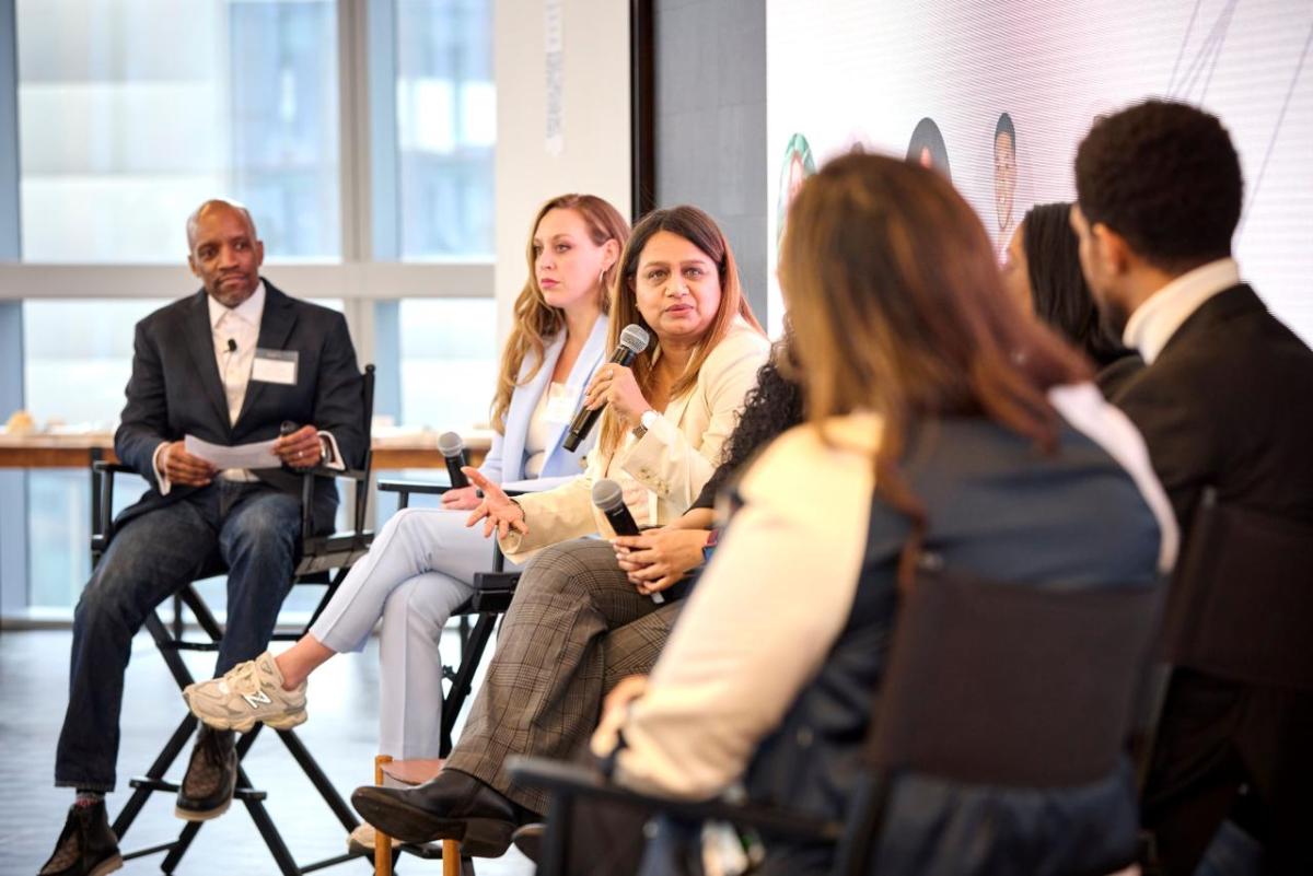 Panel discussion at Tapestry's inaugural Vendor Diversity Business Development Forum