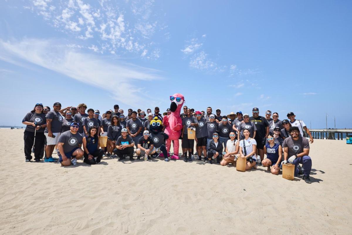 Volunteers from all four organizations worked side by side to protect Southern California’s iconic coastline.