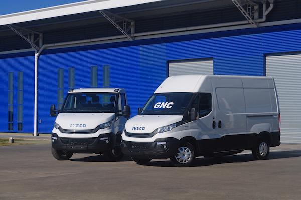 Two IVECO Daily CNG powered vans, the first ever in Argentina