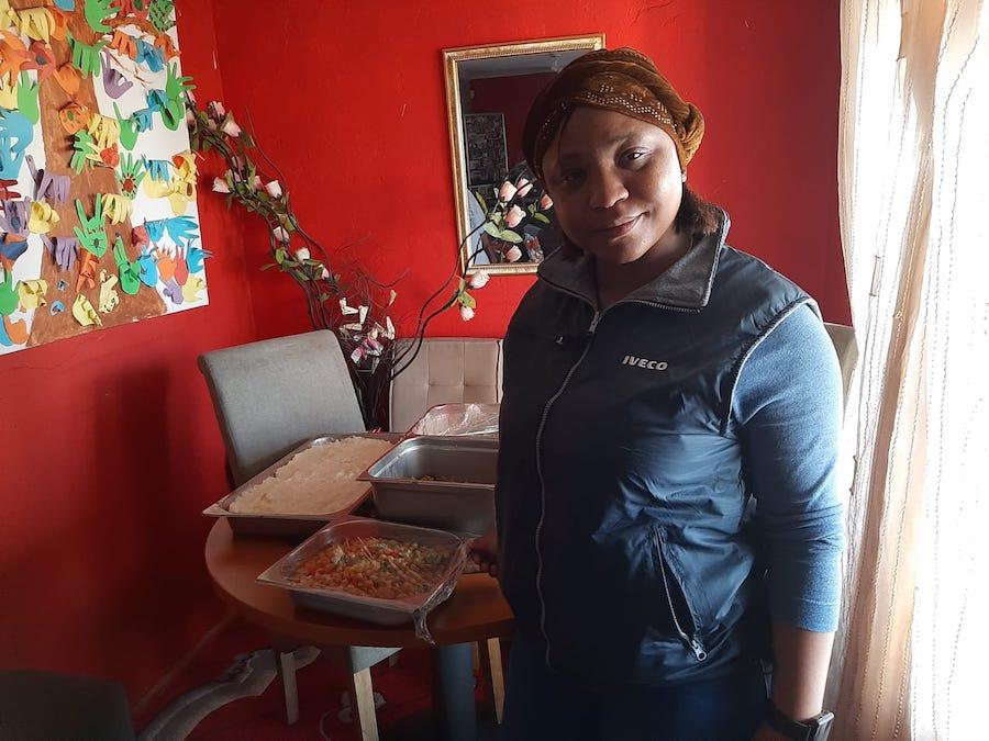 Sarah Shikwambana, CNH Industrial, South Africa, often volunteers her spare time to make regular visits to the Bathabeleng Children’s home to ensure they are satisfied with the meals they are receiving