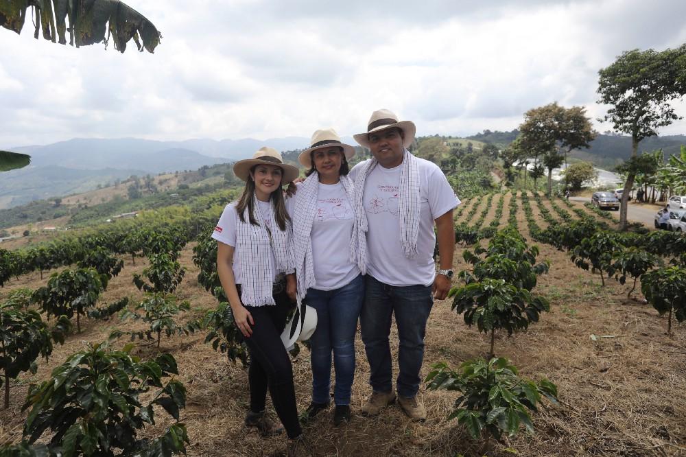 Luz and family on their coffee farm in Armenia, Colombia. (Joaquin Sarmiento/AP Images for Nestlé Nescafé Taster’s Choice)