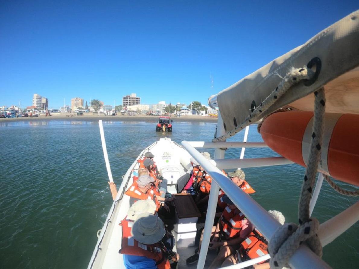 View from boat on the water