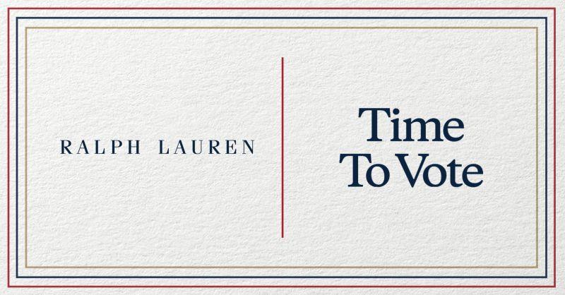 Ralph Lauren & Time to Vote logos